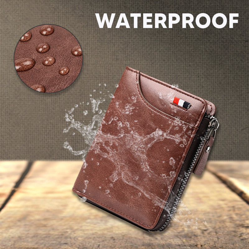 New Fossy Multi-functional RFID Blocking Waterproof Durable PU Leather Wallet